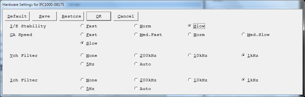 Advanced Pstat Setup